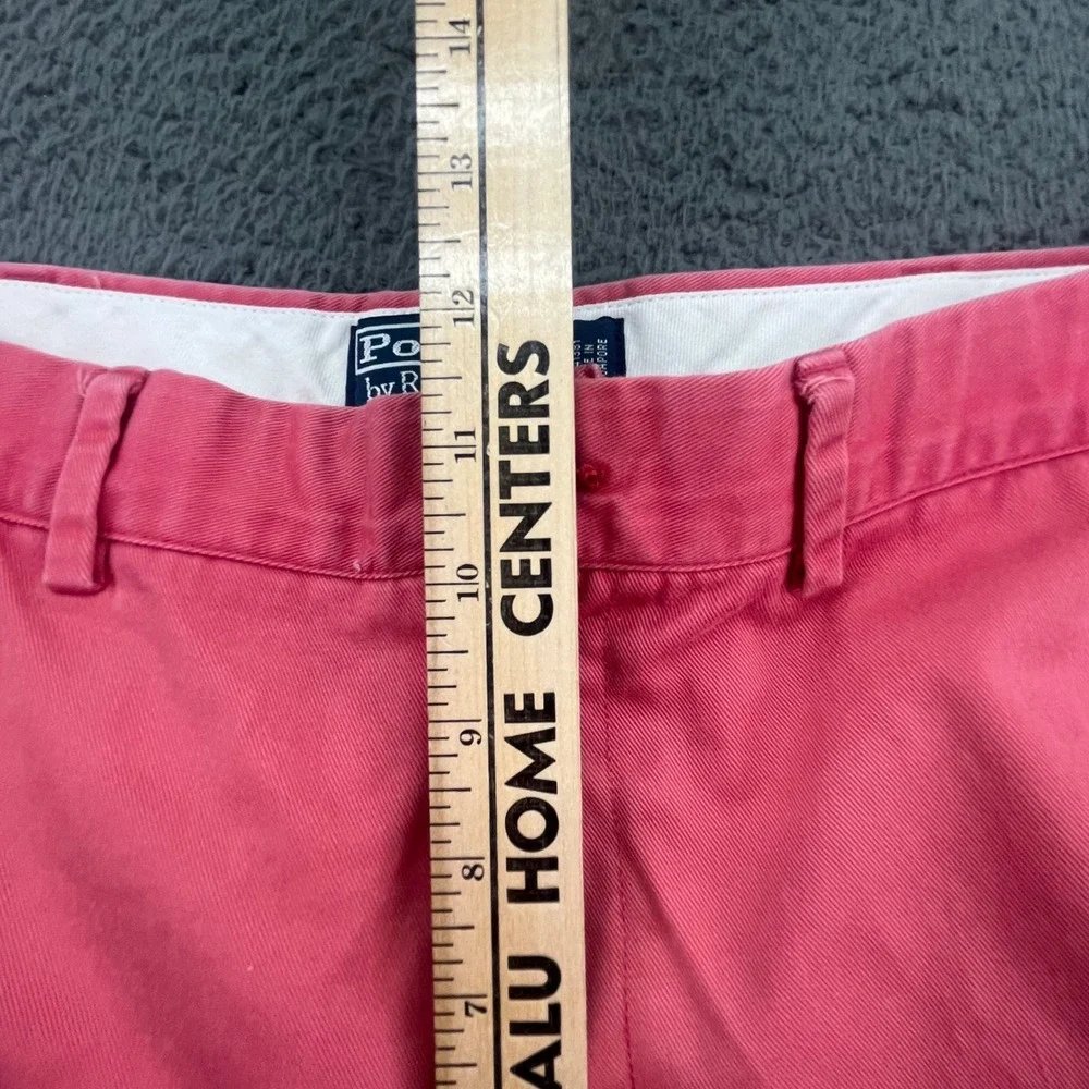 Polo Ralph Lauren Prospect Shorts‎ Mens Size 35 Salmon Pink Casual Cotton
